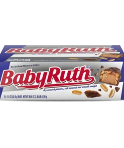 Baby Ruth Chocolate Peanut Caramel Full Size Candy Bar 53.8g